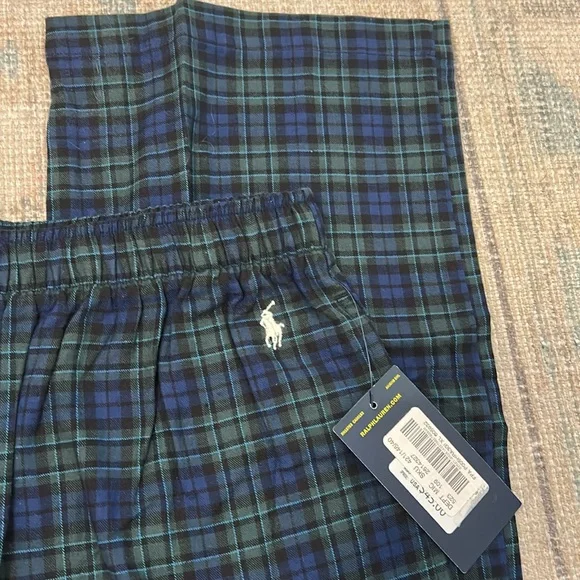 NWT Polo Ralph Lauren Plaid Pajama Pants - Picture 2 of 5